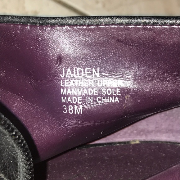 Miss Sixty Black Leather ankle peep toe pumps. - Picture 8 of 8